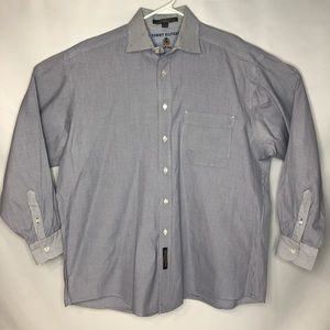 Tommy Hilfiger blue/white plaid men’s dress shirt